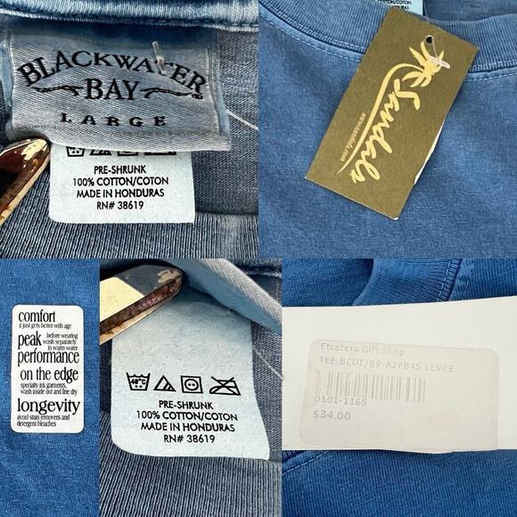 Sandals Negril Jamaica It’s 5 O’Clock Somewhere Blue Tee Shirt LG NWT - Picture 9 of 9